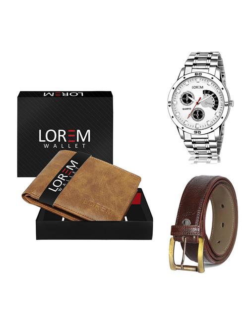 belt, wallet & watch gift combo - 19359867 - Very Small Image - 1