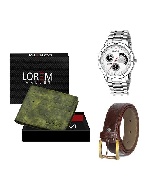 belt, wallet & watch gift combo - 19359879 - Very Small Image - 1