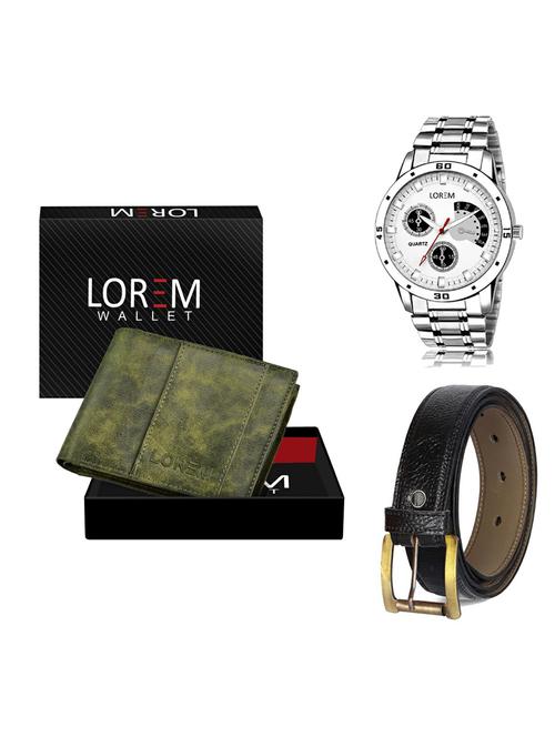 belt, wallet & watch gift combo - 19359881 - Very Small Image - 1
