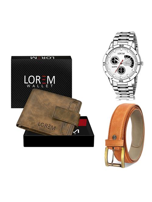 belt, wallet & watch gift combo - 19359895 - Very Small Image - 1