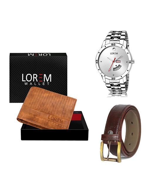 belt, wallet & watch gift combo - 19360185 - Very Small Image - 1