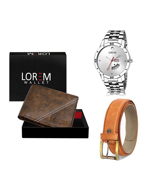belt, wallet & watch gift combo - 19360192 - Very Small Image - 1