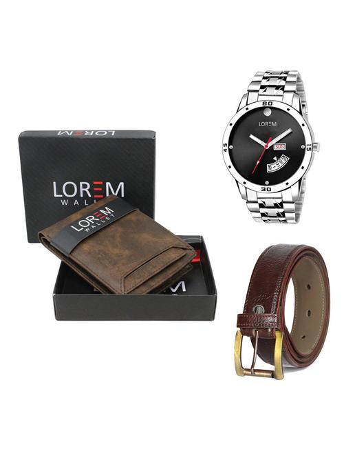 belt, wallet & watch gift combo - 19360248 - Very Small Image - 1