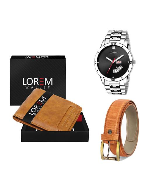 belt, wallet & watch gift combo - 19360249 - Very Small Image - 1