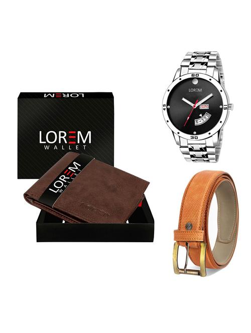 belt, wallet & watch gift combo - 19360267 - Very Small Image - 1