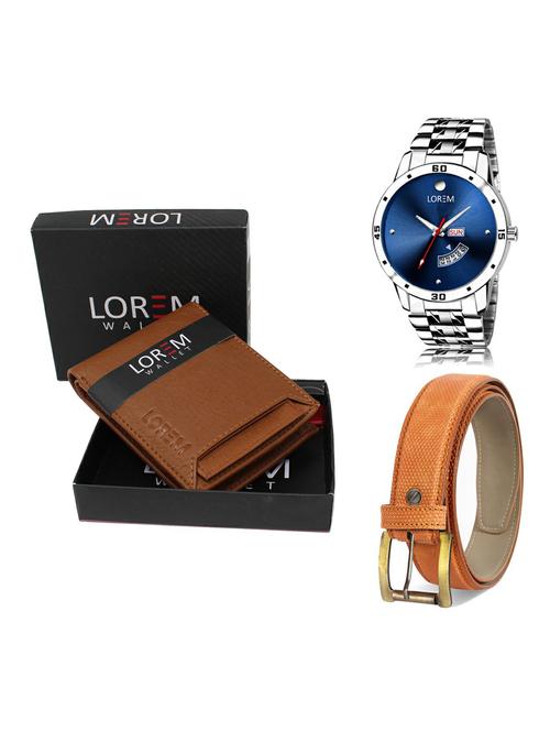 belt, wallet & watch gift combo - 19360378 - Very Small Image - 1