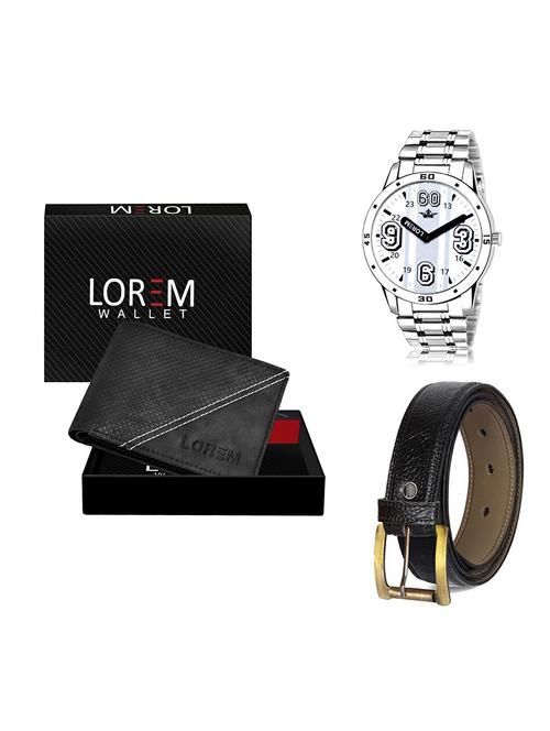 belt, wallet & watch gift combo - 19361147 - Very Small Image - 1
