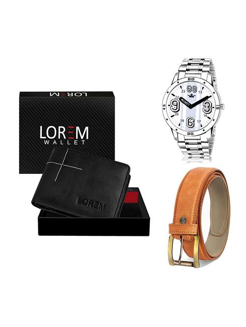 belt, wallet & watch gift combo - 19361161 - Very Small Image - 1