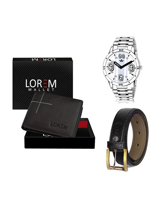 belt, wallet & watch gift combo - 19361165 - Very Small Image - 1