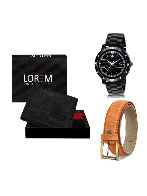 belt, wallet & watch gift combo - 19361404 - Very Small Image - 1