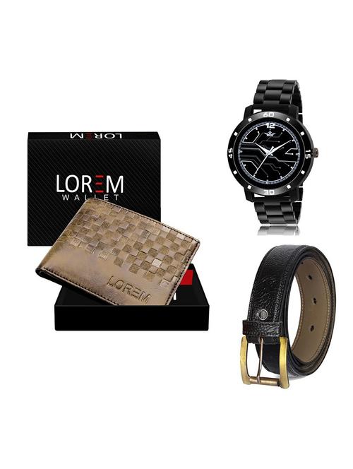 belt, wallet & watch gift combo - 19361420 - Very Small Image - 1