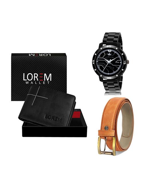 belt, wallet & watch gift combo - 19361431 - Very Small Image - 1