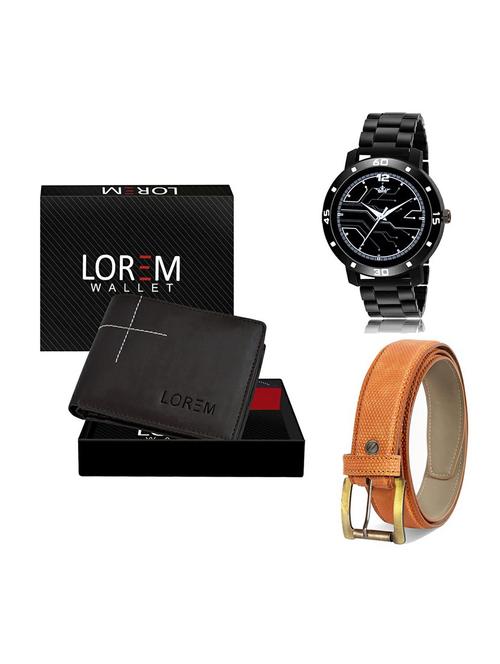 belt, wallet & watch gift combo - 19361434 - Very Small Image - 1