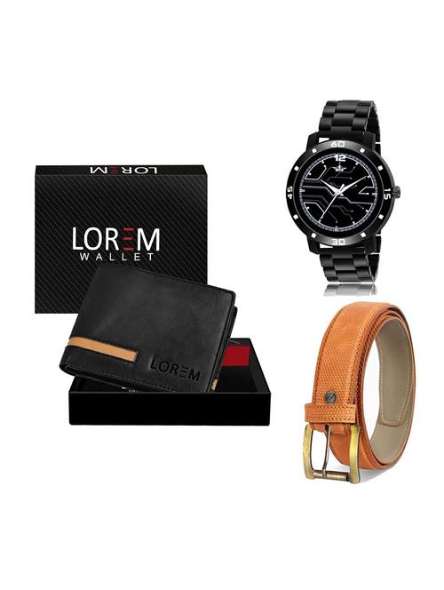 belt, wallet & watch gift combo - 19361437 - Very Small Image - 1