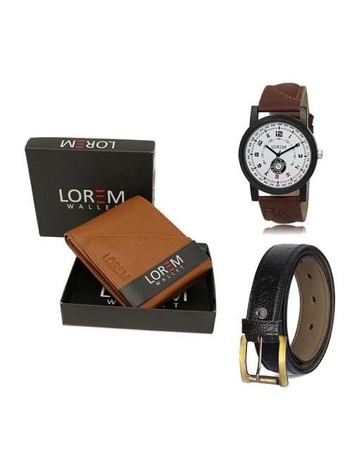 belt, wallet & watch gift combo - 19361453 - Very Small Image - 1