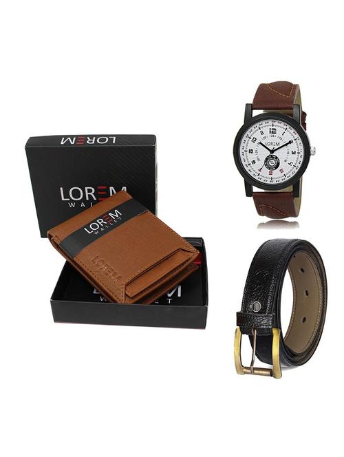 belt, wallet & watch gift combo - 19361459 - Very Small Image - 1