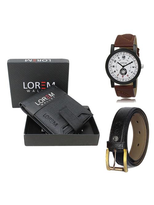 belt, wallet & watch gift combo - 19361471 - Very Small Image - 1