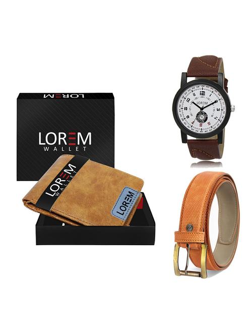 belt, wallet & watch gift combo - 19361479 - Very Small Image - 1