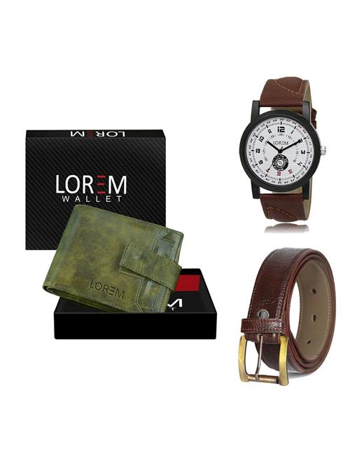 belt, wallet & watch gift combo - 19361514 - Very Small Image - 1
