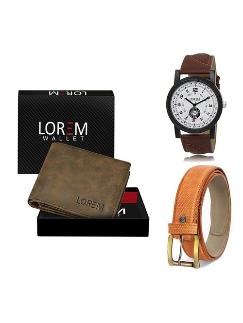 belt, wallet & watch gift combo - 19361521 - Very Small Image - 1