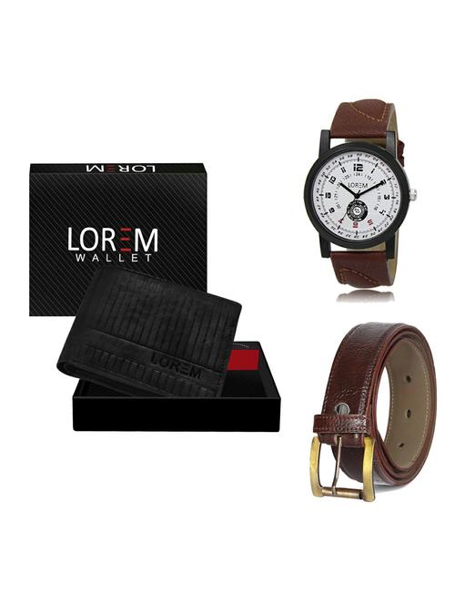 belt, wallet & watch gift combo - 19361541 - Very Small Image - 1