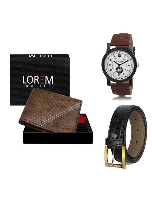 belt, wallet & watch gift combo - 19361543 - Very Small Image - 1