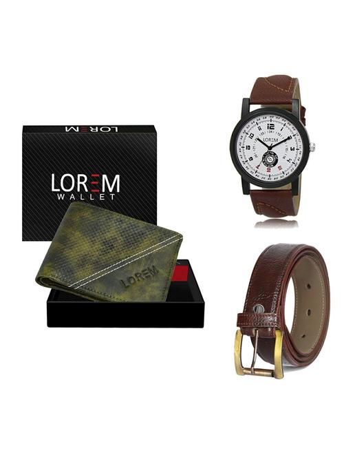 belt, wallet & watch gift combo - 19361550 - Very Small Image - 1