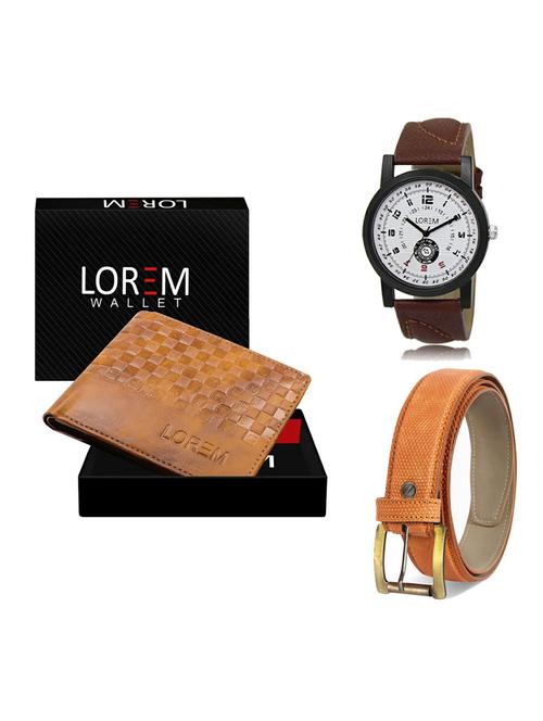 belt, wallet & watch gift combo - 19361557 - Very Small Image - 1