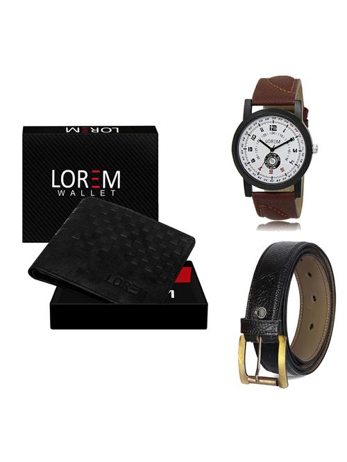 belt, wallet & watch gift combo - 19361564 - Very Small Image - 1