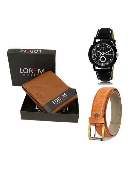 belt, wallet & watch gift combo - 19361587 - Very Small Image - 1