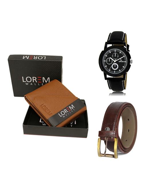 belt, wallet & watch gift combo - 19361589 - Very Small Image - 1