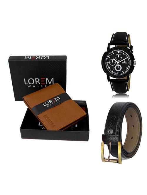 belt, wallet & watch gift combo - 19361591 - Very Small Image - 1