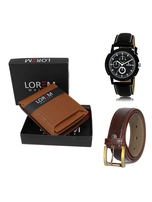belt, wallet & watch gift combo - 19361595 - Very Small Image - 1