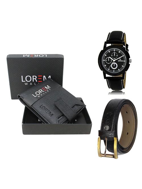 belt, wallet & watch gift combo - 19361606 - Very Small Image - 1
