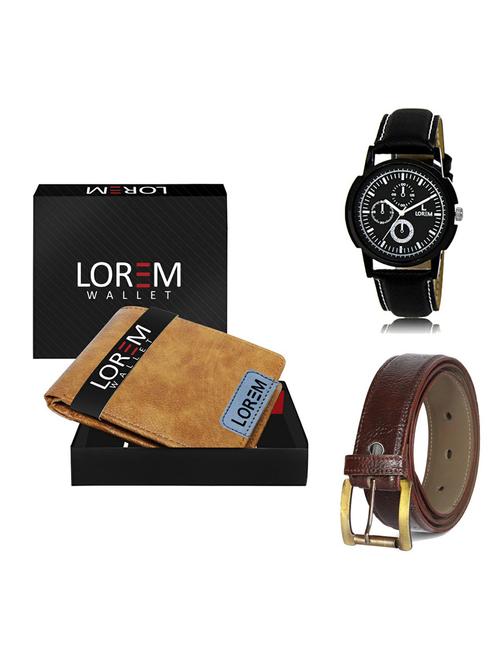 belt, wallet & watch gift combo - 19361616 - Very Small Image - 1