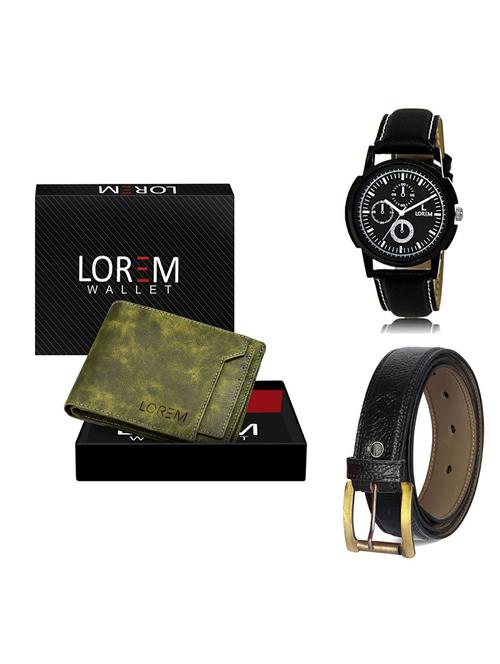 belt, wallet & watch gift combo - 19361630 - Very Small Image - 1