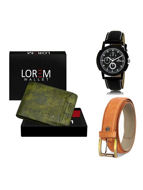 belt, wallet & watch gift combo - 19361662 - Very Small Image - 1