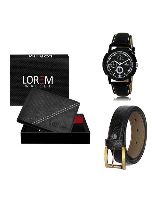 belt, wallet & watch gift combo - 19361687 - Very Small Image - 1