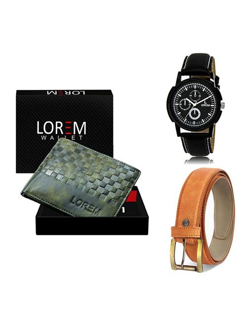 belt, wallet & watch gift combo - 19361695 - Very Small Image - 1
