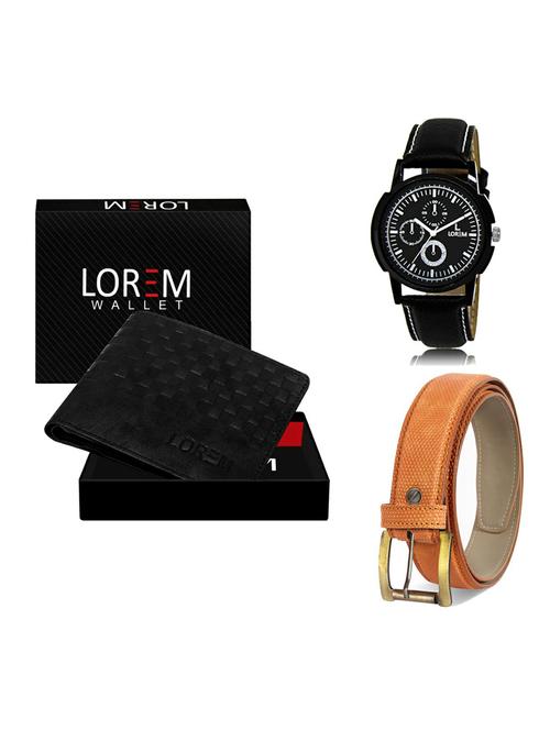 belt, wallet & watch gift combo - 19361698 - Very Small Image - 1