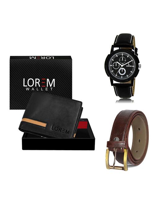 belt, wallet & watch gift combo - 19361709 - Very Small Image - 1