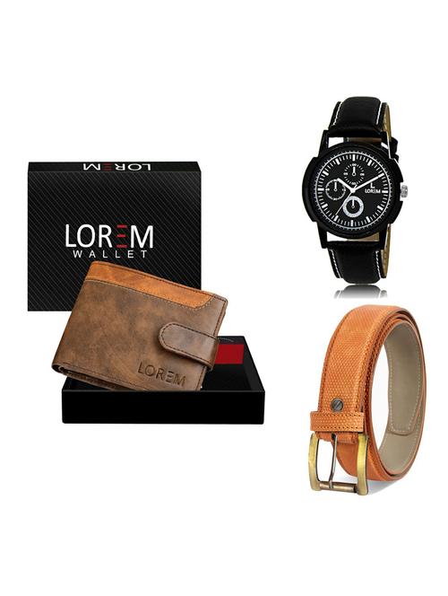 belt, wallet & watch gift combo - 19361713 - Very Small Image - 1