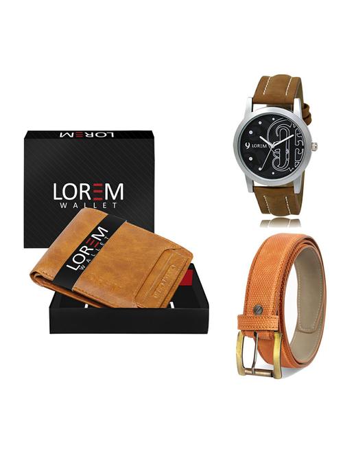 belt, wallet & watch gift combo - 19361734 - Very Small Image - 1