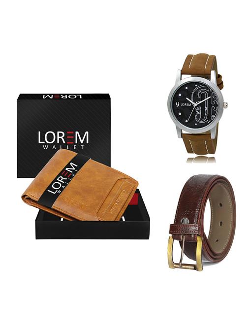 belt, wallet & watch gift combo - 19361736 - Very Small Image - 1