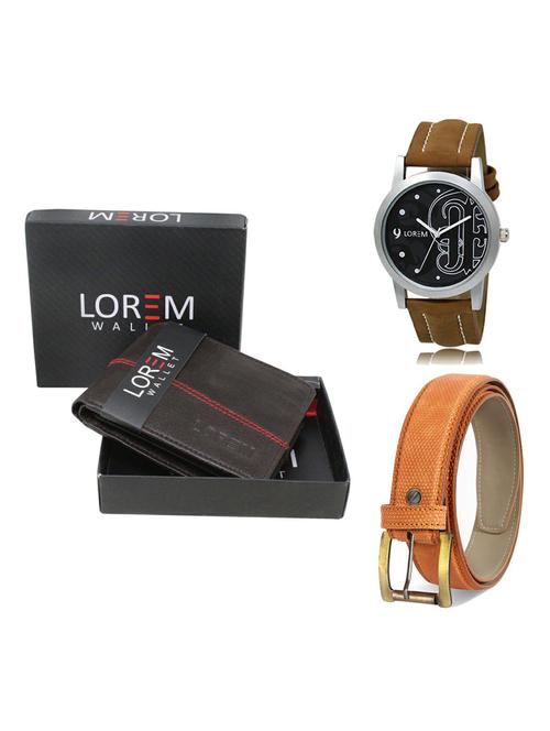belt, wallet & watch gift combo - 19361737 - Very Small Image - 1