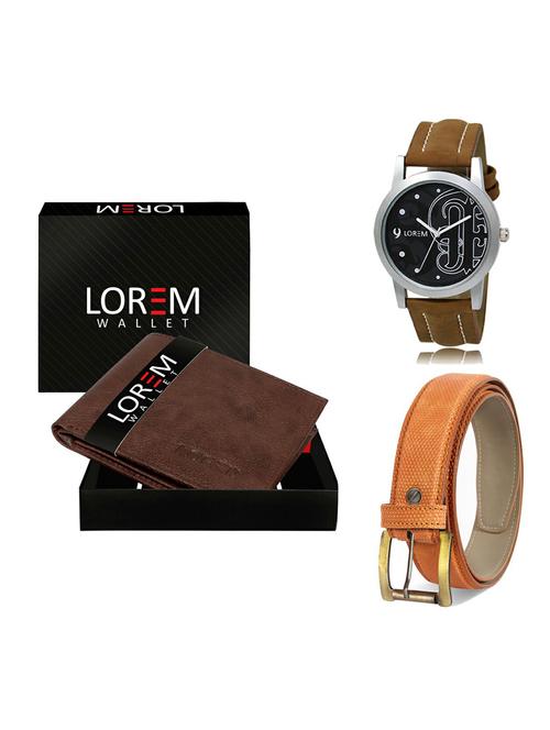 belt, wallet & watch gift combo - 19361752 - Very Small Image - 1