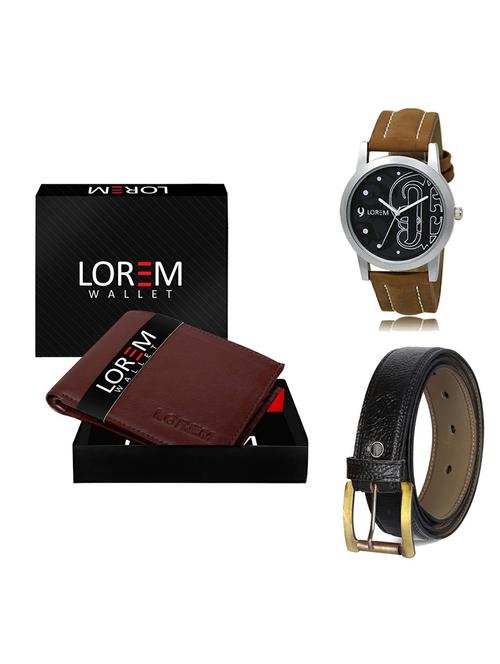 belt, wallet & watch gift combo - 19361759 - Very Small Image - 1