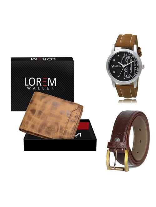 belt, wallet & watch gift combo - 19361781 - Very Small Image - 1