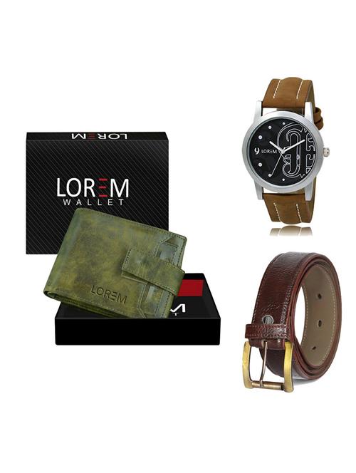 belt, wallet & watch gift combo - 19361784 - Very Small Image - 1