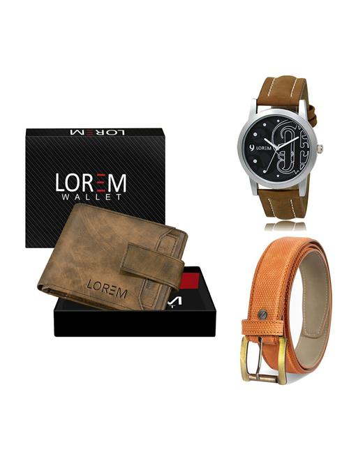 belt, wallet & watch gift combo - 19361785 - Very Small Image - 1